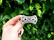 Antique Pink Topaz Brooch outside