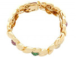 Vintage gemstone bracelet closed