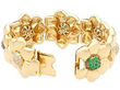 Vintage gemstone bracelet open