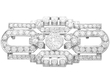 Art Deco Platinum Diamond Brooch
