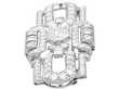 Art Deco Platinum Diamond Brooch