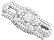 Art Deco Platinum Diamond Brooch