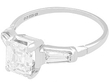 Vintage Asscher Cut Diamond Ring
