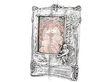 Measurements of Edwardian Photo Frame in Sterling Silver 