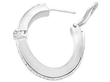 Vintage Diamond Hoop Earring open