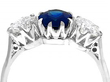 Sapphire and Diamond Ring White Gold setting