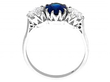 Sapphire and Diamond Ring White Gold side