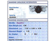 Sapphire and Diamond Ring White Gold UK Grading card