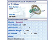 Boxed Emerald and Diamond Brooch