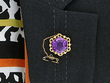 Antique Amethyst and Seed Pearl Brooch