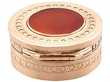 Antique Gold Vinaigrette with carnelian