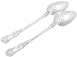 Patterned Silver Spoons