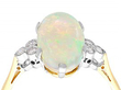 Vintage Opal and Diamond Ring UK
