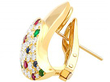 French Gemstone Earrings Gold