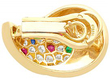 French Gemstone Earrings Gold
