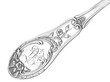 antique German silver flatware pattern