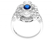Antique 1930s Sapphire and Diamond Ring 