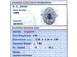 Blue Sapphire and Diamond Ring White Gold grading card