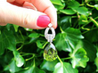 Pear Shaped Peridot Pendant outside