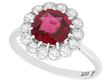 Unheated Ruby Engagement Ring