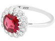 Unheated Ruby Engagement Ring