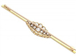 Marquise Shaped Diamond Bar Brooch