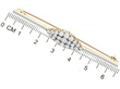 Marquise Shaped Diamond Bar Brooch