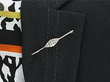 Marquise Shaped Diamond Bar Brooch