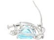 Vintage Aquamarine Brooch White Gold