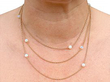 Antique Opal Gold Chain wearing
