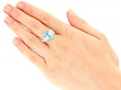 Zircon and Diamond Ring in Platinum