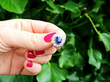 Sapphire and Diamond Cluster Earrings