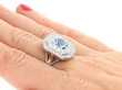 1950s Cocktail Ring On the Hand