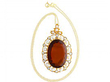 Citrine necklace with pearls