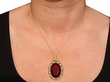  Antique Necklace with Pearls Being Worn