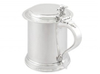 Reverse of Antique Silver Lidded Tankard 
