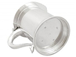 Side of Antique Silver Lidded Tankard 