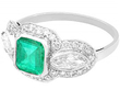 Emerald and Diamond Ring