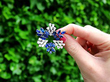 Vintage Sapphire and Diamond Brooch outside