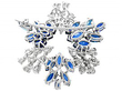 Vintage Sapphire and Diamond Brooch reverse
