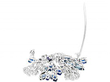 Vintage Sapphire and Diamond Brooch open