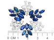 Vintage Sapphire and Diamond Brooch size