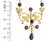 Amethyst and Seed Pearl Necklace Size 