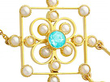 Aquamarine Necklace in Gold