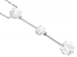 3 Stone Diamond Necklace Platinum