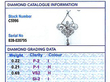 Early 20th Century Diamond Pendant Grading Card