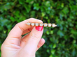 7 stone diamond bar brooch outside