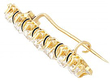Gold Diamond Bar Brooch
