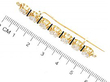 Bar Brooch Diamond And Yellow Gold