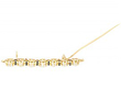 Bar Brooch Diamond clasp open